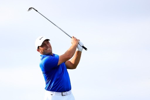 ORLANDO, FL - MARCH 17: Francesco Molinari of Italy hits his second shot on the 18th hole during the first round of the Arnold Palmer Invitational Presented by MasterCard at Bay Hill Club and Lodge on March 17, 2016 in Orlando, Florida. Chris Trotman/Getty Images/AFP