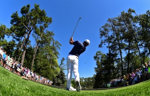 AUGUSTA, GEORGIA - APRIL 04: Rory McIlroy of Northern Ireland plays his shot from the sixth tee during a practice round prior to the start of the 2015 Masters Tournament at Augusta National Golf Club on April 4, 2016 in Augusta, Georgia. Harry How/Getty Images/AFP