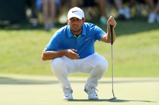 PONTE VEDRA BEACH, FL - MAY 12: Francesco Molinari of Italy lines up a putt on the fifth green during the first round of THE PLAYERS Championship on May 12, 2016 in Ponte Vedra Beach, Florida. Sam Greenwood/Getty Images/AFP