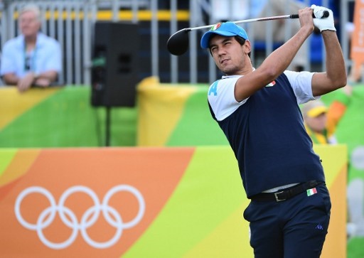 Italy's Matteo Manassero competes in the men's individual stroke play at the Olympic Golf course during the Rio 2016 Olympic Games in Rio de Janeiro on August 11, 2016. / AFP PHOTO / Emmanuel DUNAND