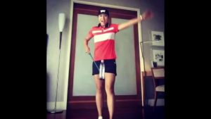 Lydia Ko #evianBottleFlipChallenge