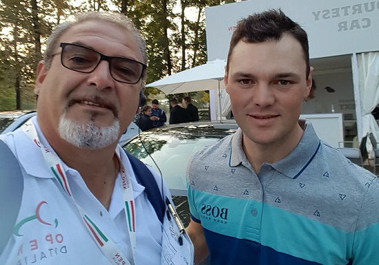 Riccardo e Martin Kaymer all'Open d'Italia di golf 2017