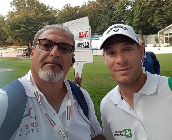 Riccardo e Lorenzo Scalise all'Open d'Italia di golf 2017