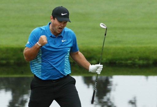 AUGUSTA Eagle alla 15: Patrick Reed ha tutte le ragioni per esultare nel terzo giro (foto Afp).