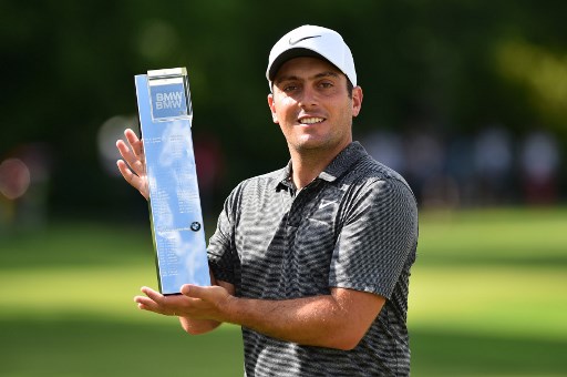 Francesco Molinari e quel sorriso tanto atteso (foto Afp).