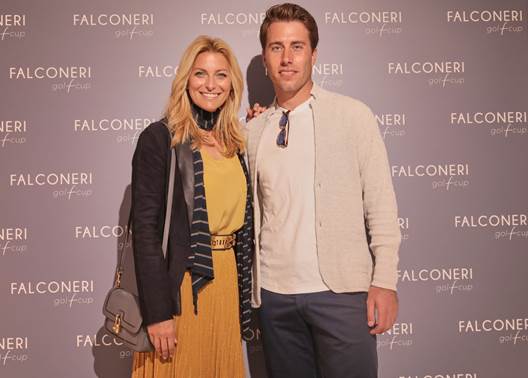 Nino Bertasio e Federica Fontana alla presentazione del circuito Falconeri