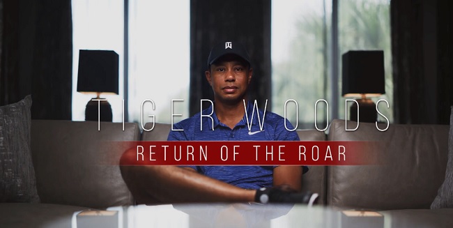 Tiger Woods in un passaggio del film.