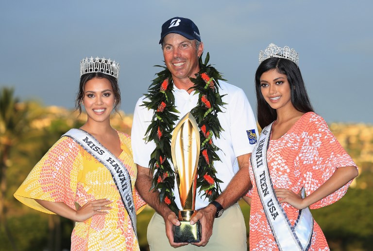 HONOLULU Matt Kuchar dopo la vittoria al Sony Open In Hawaii (foto di Sam Greenwood/Getty Images/AFP)