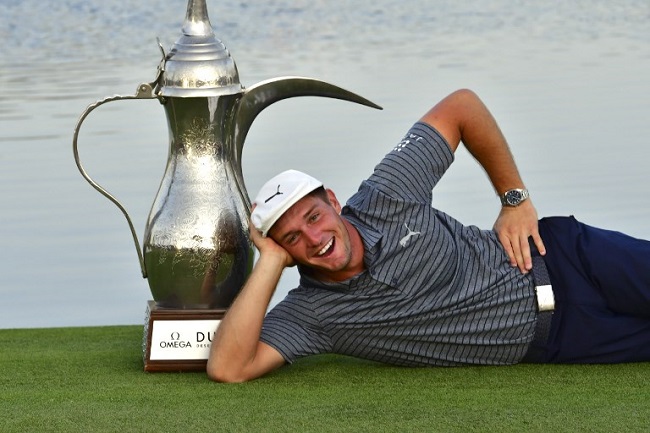 DUBAI - Bryson Dechambeau dopo la vittoria al Dubai Desert Classic il 27 gennaio 2019 (Foto di Giuseppe Cacace / Afp)