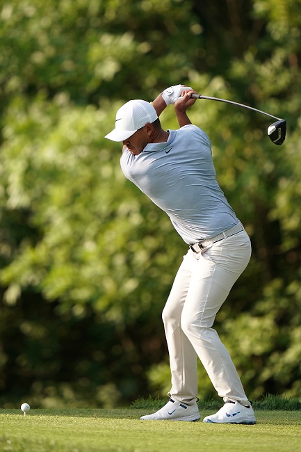 Potenza nel golf ST LOUIS Brooks Koepka la tocca piano sulla 17 del giro finale al PGA Championship 2018 (foto di Richard Heathcote/Getty Images/AFP)