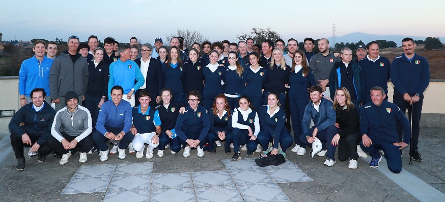 Nazionali di golf: foto di gruppo