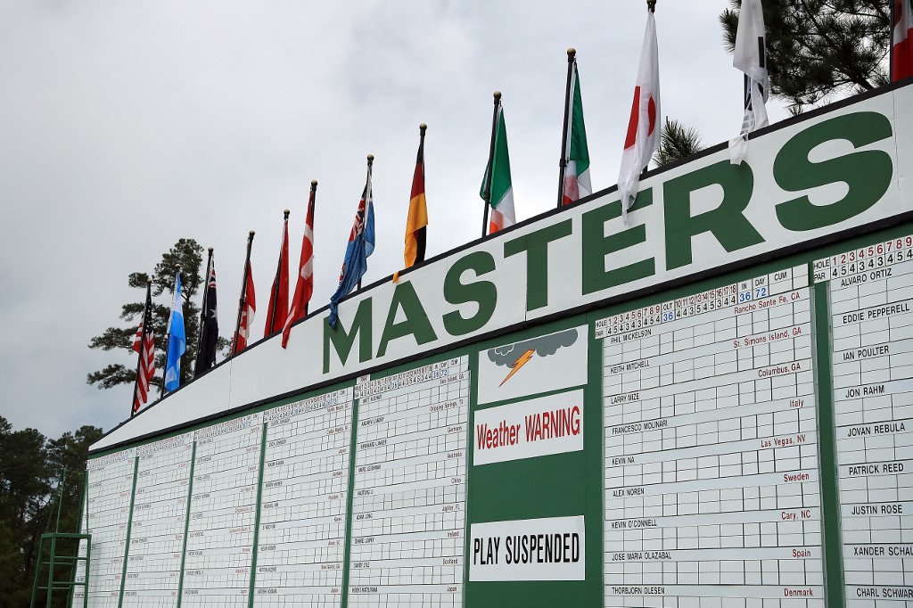 AUGUSTA Il sole non ha accompagnato la vigilia dell'Augusta Masters 2019 all'Augusta National Golf Club (foto Andrew Redington/Getty Images/AFP)