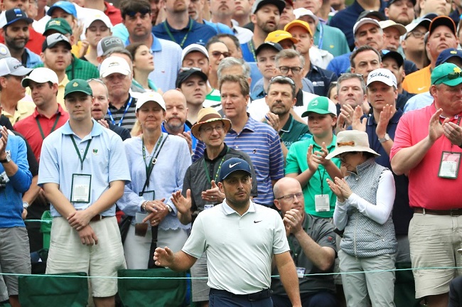 AUGUSTA Francesco Molinari al Masters 2019 (foto di Mike Ehrmann/Getty Images/AFP)