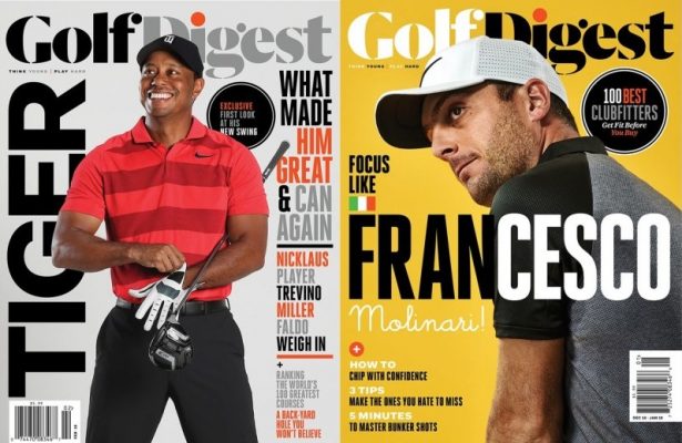 Due cover storiche di "Golf Digest"