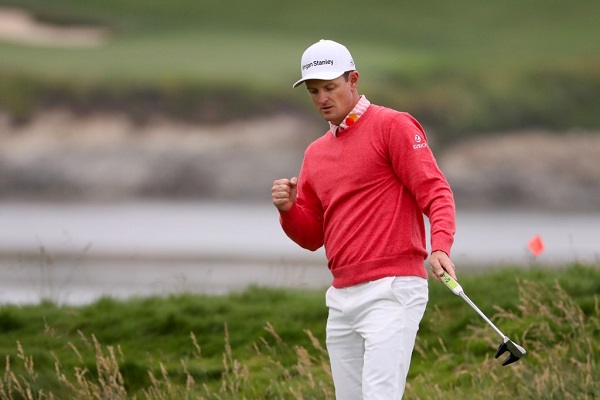 PEBBLE BEACH Justin Rose sulla buca 17 (Christian Petersen/Getty Images/AFP) US open 2019