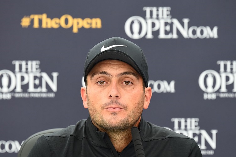 PORTRUSH Francesco Molinari durante la conferenza stampa al Royal Portrush golf club (Foto di Andy Buchanan / Afp).