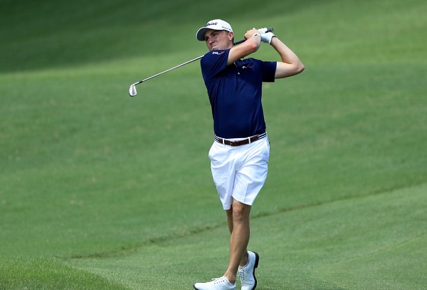 ATLANTA Lo scorso agosto Justin Thomas nel giro di prova del Tour Championship (foto Sam Greenwood/Getty Images/AFP).