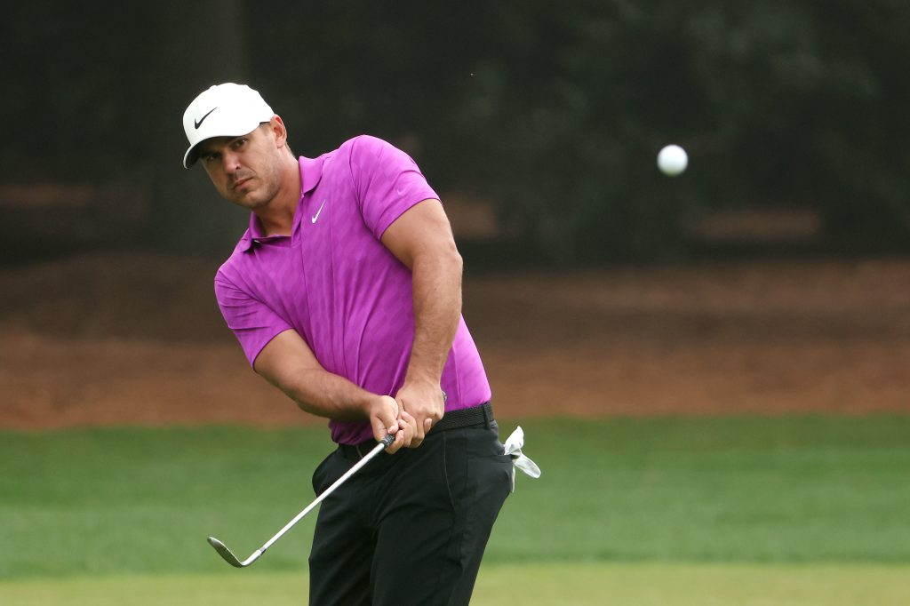 AUGUSTA, Brooks Koepka nel quarto giro del Masters (foto di Jamie Squire/Getty Images/AFP)