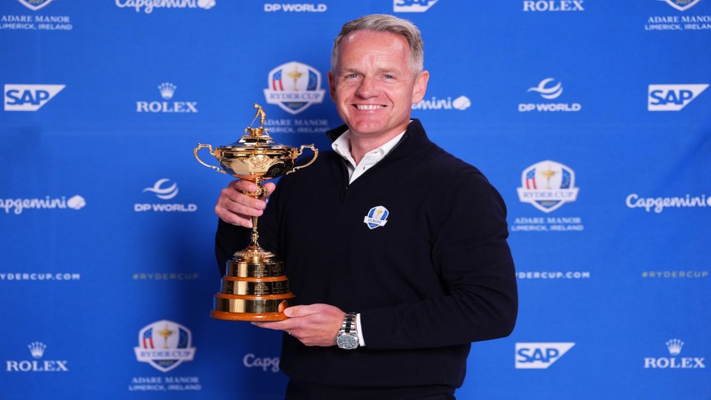 WEST PALM BEACH, FLORIDA  Luke Donald nel giorno dell'annuncio del suo terzo incarico da capitano di Team Europe in Ryder Cup (Foto by Rich Storry/Getty Images)