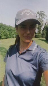 Lucia Galeone, da Velina a golfista