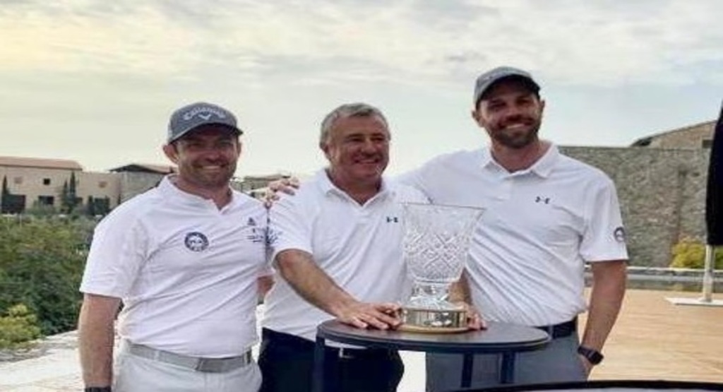 Il team vincente della gara della PGA d'Europa: Gregory Molteni, Michele Reale e Andrea Rota