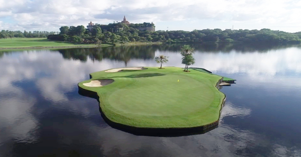 Isole da golf: questa è la più recente, quella realizzata in Thailandia