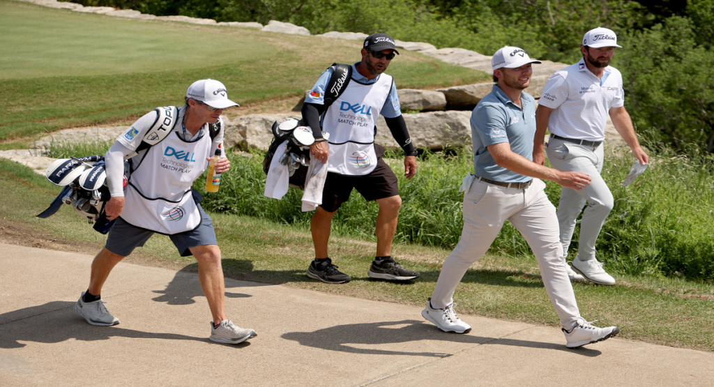 AUSTIN Sam Burns e Cameron Young nella finale del World Golf Championships-Dell Technologies Match Play (Foto di Harry How / GETTY IMAGES NORTH AMERICA / Getty Images via AFP)