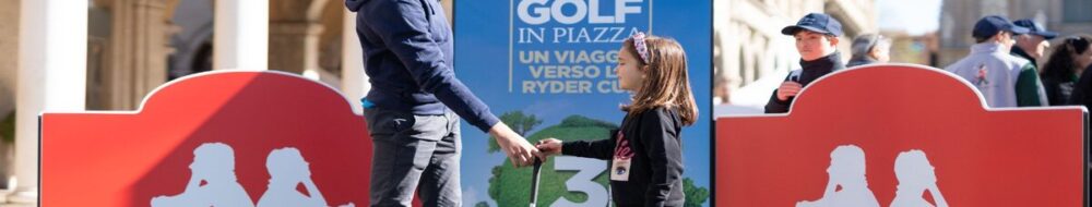 Bergamo ospita il golf in piazza in vista della Ryder Cup 2023