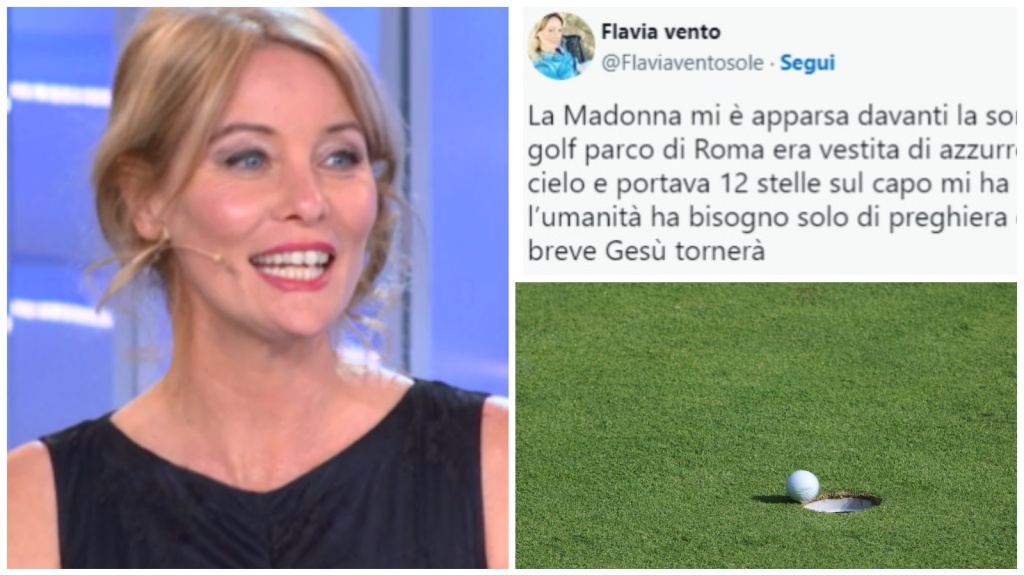 Flavia Vento vede la Madonna in un campo da golf