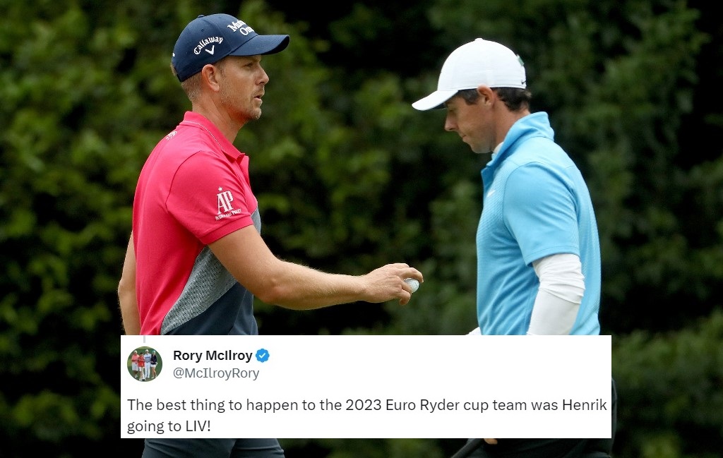 Henrik Stenson e Rory McIlroy (Foto di JAMIE SQUIRE / GETTY IMAGES NORTH AMERICA / Getty Images via AFP)