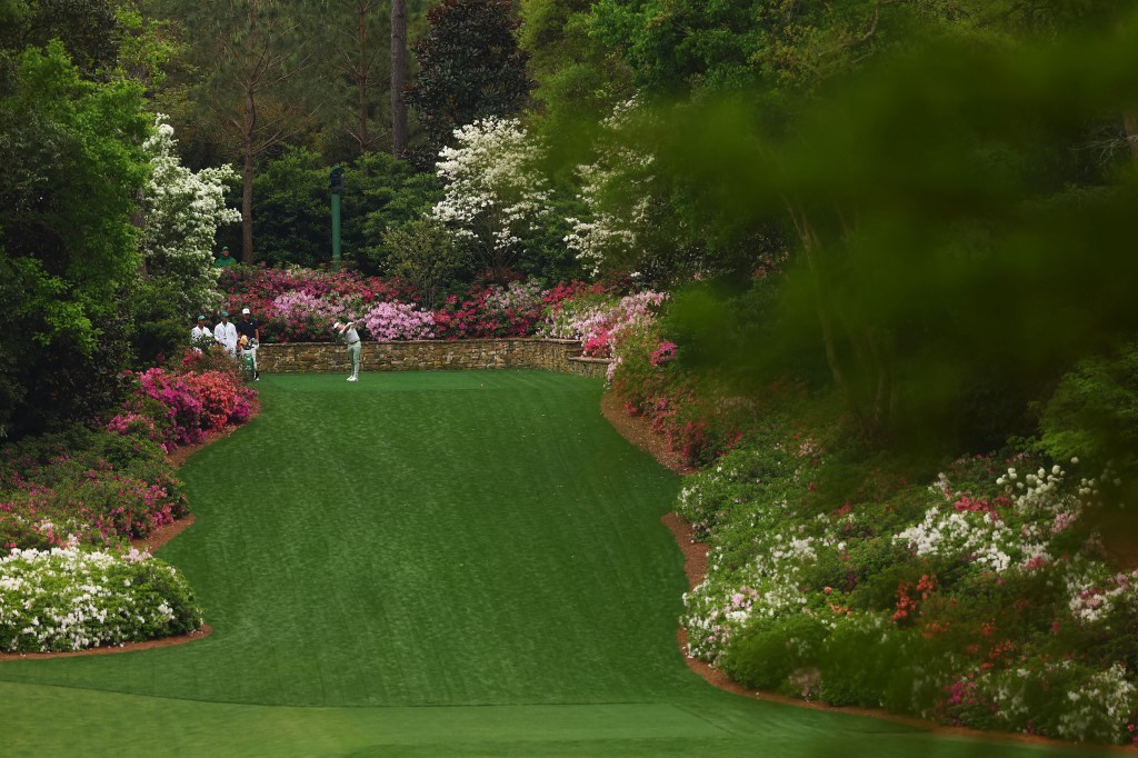 
Masters 2024 AUGUSTA Rory McIlroy sulla buca 13th (Foto di Maddie Meyer / GETTY IMAGES NORTH AMERICA / Getty Images via AFP)