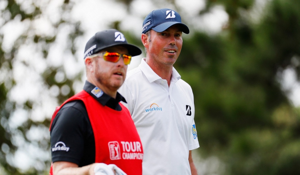 ATLANTA, GA - Matt Kuchar e John Wood sulla prima buca del secondo giro al TOUR Championship 2016 di East Lake Golf Club (Foto di Kevin C. Cox / GETTY IMAGES NORTH AMERICA / Getty Images via AFP)