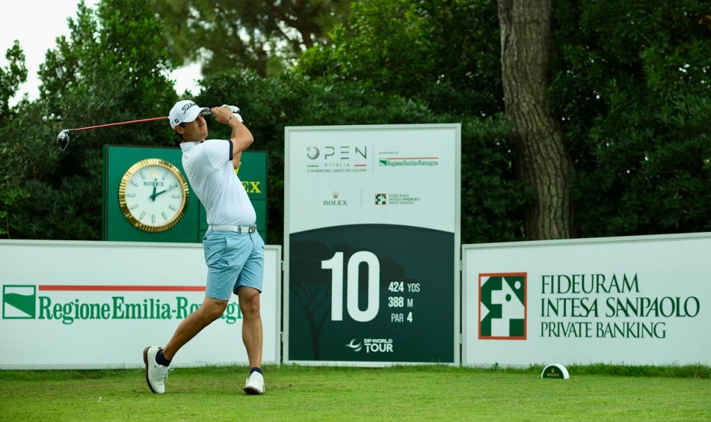 Matteo Manassero nella Pro Am dell'Open d'Italia di golf (foto Federgolf) 