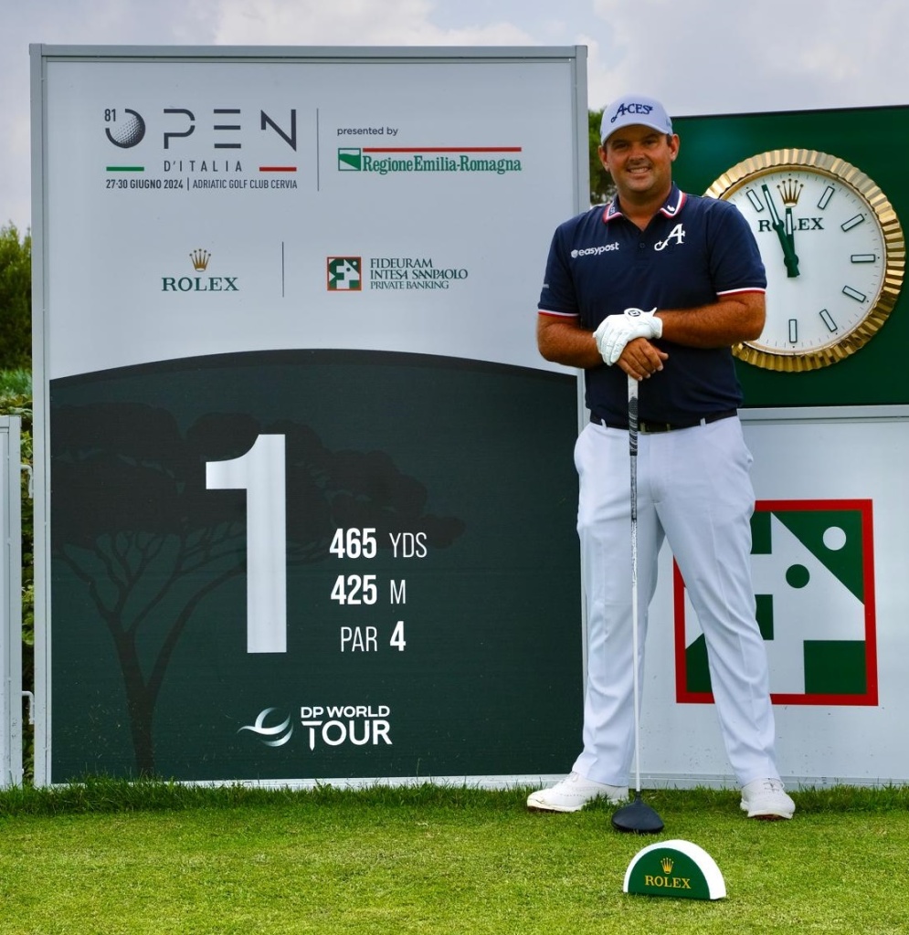 Patrick Reed all'Open d'Italia di golf (foto Federgolf) 