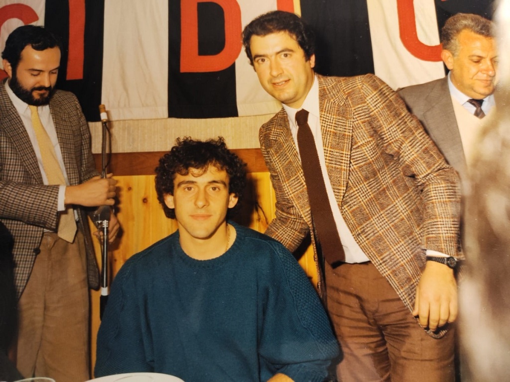 Marco Lanza e Michel Platini