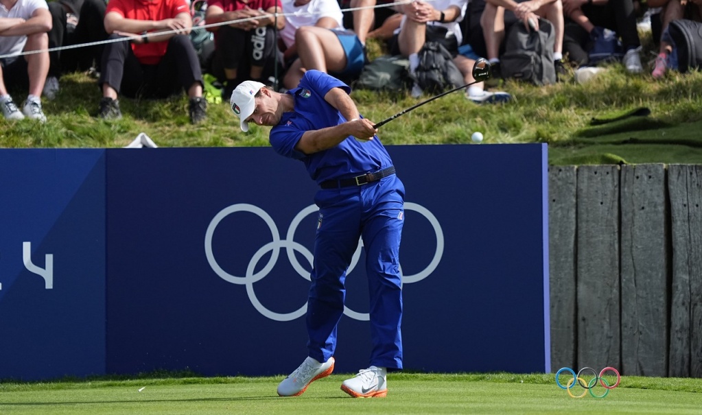 Migliozzi nell'ultimo giro a Le Golf National (Foto Federgolf / Scaccini)