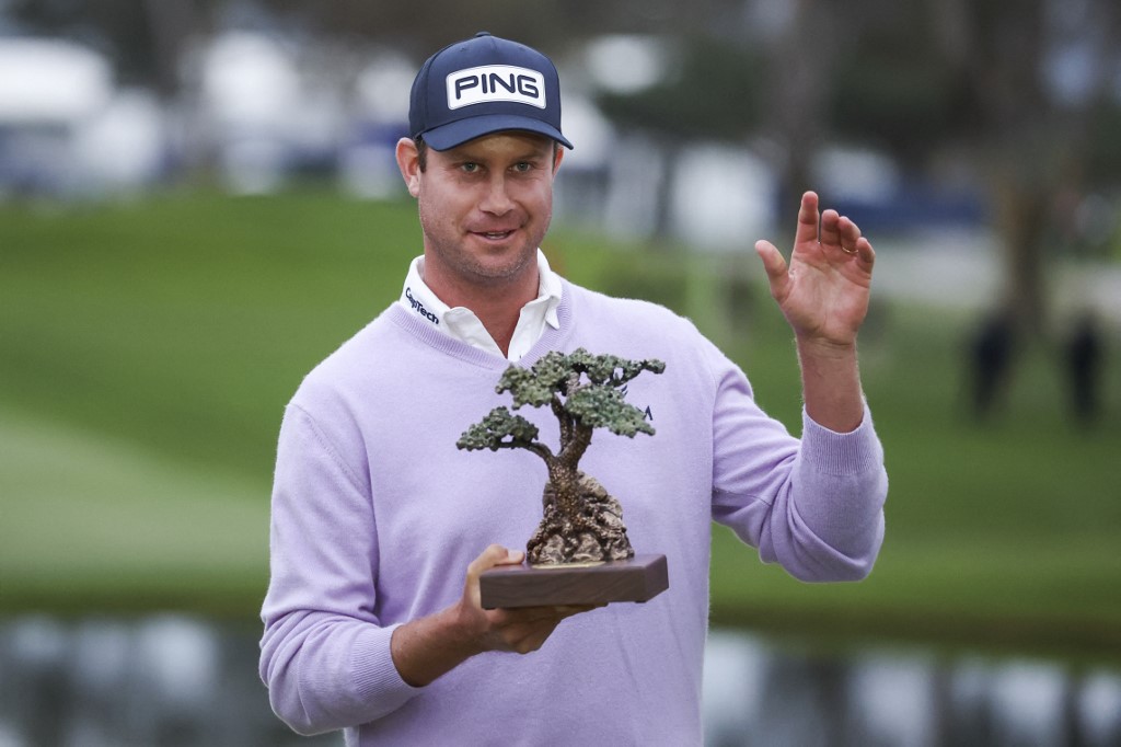 LA JOLLA, CALIFORNIA Harris English dopo il successo al Farmers Insurance Open (Foto di Sean M. Haffey / GETTY IMAGES NORTH AMERICA / Getty Images via AFP)