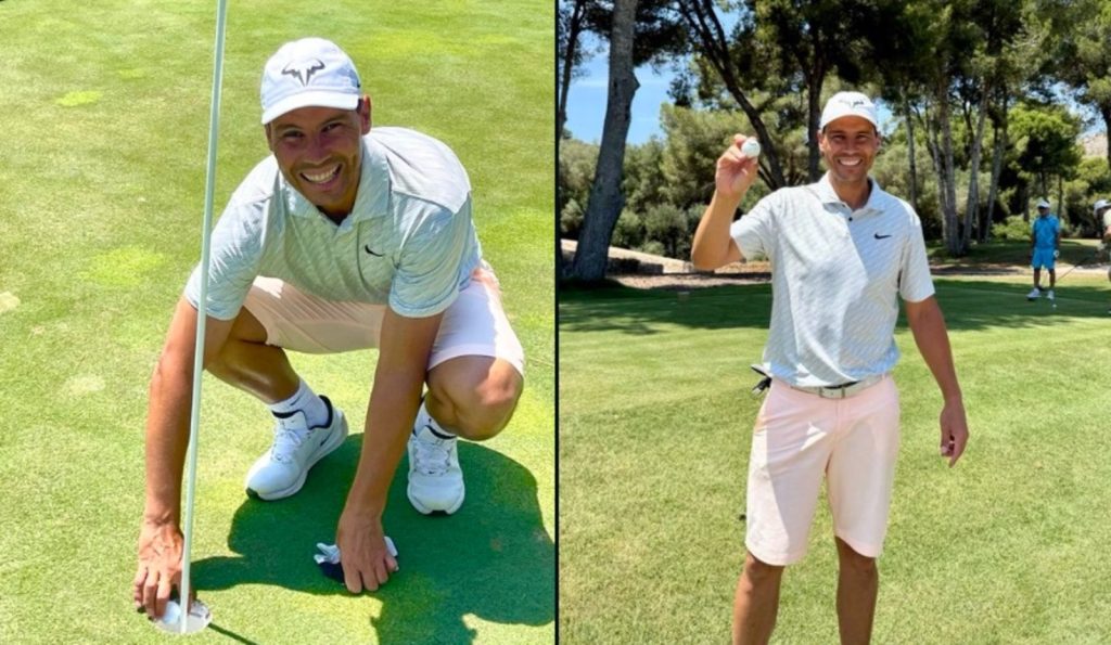 Rafa Nadal nel suo post su X dopo hole in one golf